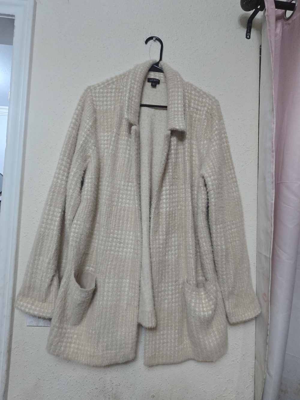 J. Jill Beige Knit Open-Front Cardigan - Picture 8 of 10